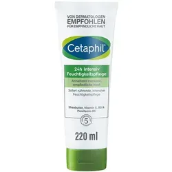 Cetaphil 24h Intensiv Feuchtigkeitspflege - Ganzkörperpflege mit 5-fach Feuchtigkeitskomplex für nachhaltige Rückbefeuchtung und 24 Stunden Schutz vor Trockenheit, ideal für empfindliche und sehr trockene Haut.