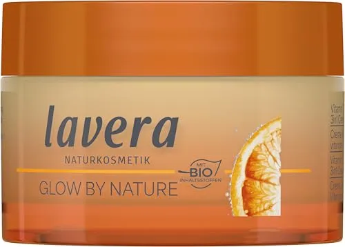 lavera Glow By Nature Vitamin C 3in1 Creme - Hochwertige 3in1 Creme mit natürlichem Q10 für intensive Feuchtigkeit und einen strahlenden Teint. Ideal für die tägliche Pflege und zur Unterstützung der Hautbarriere.