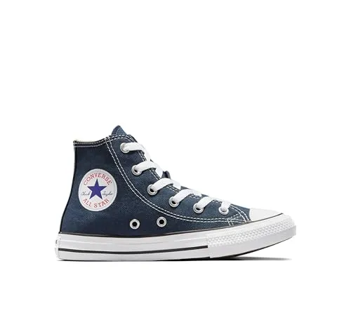 Converse Kinder Chuck Taylor Hi Sneaker für Kinder blau 28 EU - Sneaker für Kinder, knöchelhoch und im klassischen Retro-Stil, ideal für den Alltag und robust durch das strapazierfähige Canvas-Obermaterial.