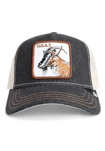 GOORIN Bros. The GOAT Trucker Cap - Dark Denim - Trucker Cap aus hochwertigem Material, verstellbar und mit authentischem Hologramm. Ideal für jeden Tag und ein Must-Have für Cap-Liebhaber!