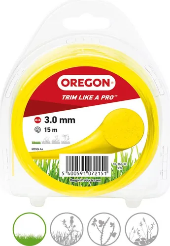 Oregon Coloured Line Freischneidefaden 3,0 mm Durchmesser, 56 m Länge