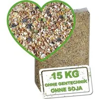 MeineHennen KÖRNER VITAL EXZELLENT 15 Kg PREMIUM Hühnerfutter Wachtelfutter mit Muschelschalen Buchweizen und Hirse
