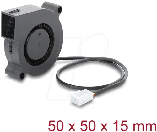 DELOCK 67490 - Radiallüfter 50 x 50 mm, schwarz