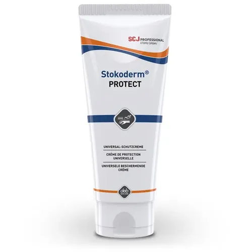 SC Johnson Stokoderm Protect PURE 100 ml, ehem. Deb Universal Protect universeller Hautschutz bei wässrigen Lösungen und Ölen UPW100ML