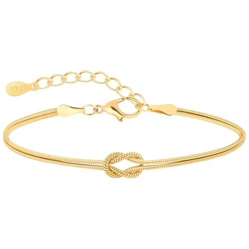 J.Fée Gold Armband Damen Armbänder, Gold Schmuck, Partner Armbänder, Freundschaftsarmbänder, Schmuck Damen Jewelry, Paare Geschenke für Männer,Geburtstag Geschenke für Frauen Weihnachten