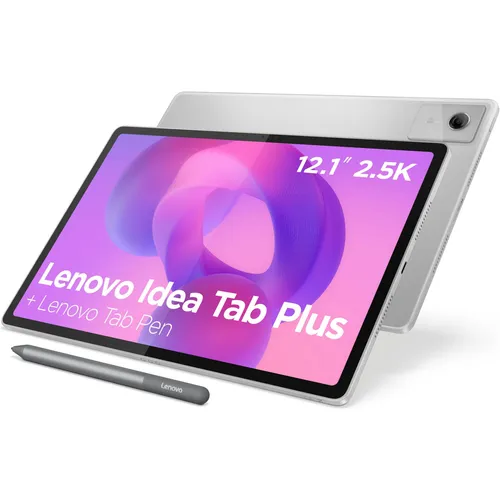 Lenovo Idea Tab Plus - 12.1 Zoll Tablet mit Stift, 8GB RAM, 256GB, Grau - Tablets: Das Lenovo Idea Tab Plus bietet ein hochauflösendes 12,1-Zoll-Display und einen präzisen Lenovo Tab Pen für kreatives Schreiben und Zeichnen.