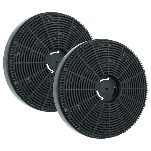 vhbw 2x Aktivkohlefilter kompatibel mit Klarstein Limelight 10034975, 10034976, 10034977, 10034978, 10041132 Dunstabzugshaube - 16 cm