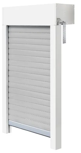 Schellenberg Aufsatzrollladen-Set für Fenster, 100 x 100 cm, weiß/grau