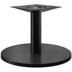 Nizza Bistro Tischgestell Ø 50 cm, Schwarz - Bürostühle: Hochwertiges Bistro Tischgestell aus robustem Stahl mit verstellbaren Bodenausgleichsschrauben, ideal für Restaurants und Cafés, bietet hohe Stabilität und zeitloses Design.