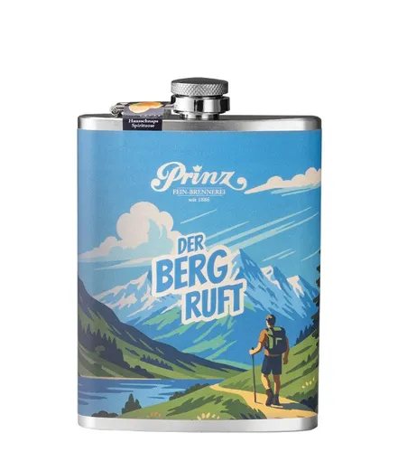Prinz Flachmann "Wandern" - Hausschnaps - Mild-fruchtiger Marillenschnaps im praktischen Flachmann für unterwegs. Ideal für Wanderungen oder Ausflüge. Jetzt bei mySpirits bestellen!