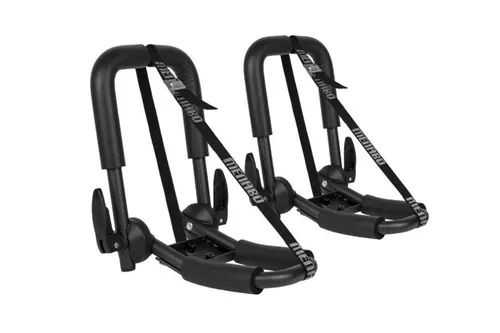 Menabo Kajakträger Niagara - Faltbarer Bootshalter - Gepäckträger für 1 Kajak, faltbar und platzsparend, max. Tragfähigkeit 50 kg, ideal für Outdoor-Abenteuer.