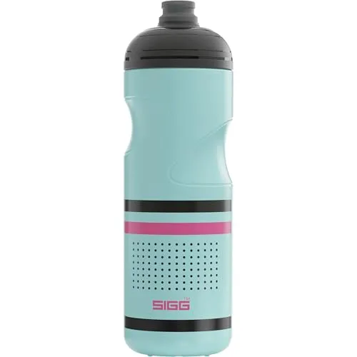 Sigg - Fahrrad Trinkflasche - Pulsar Glacier - Quetschbar - Spülmaschinenfest - Federleicht - Auslaufsicher - BPA-frei - Sport & Fahrrad Zubehör - Blau & Pink - 0,75L