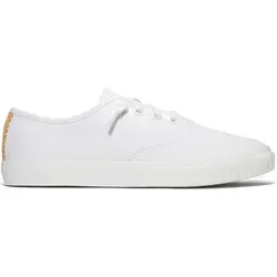 Timberland Damen Newport Bay Sneaker Low Top - Damen-Sneaker aus weißem Canvas mit Gummiverschluss, ideal für einen lässigen Look und hohen Tragekomfort.