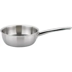Spring Vulcano Cut Resist Sauteuse 20cm - Pfanne mit kratzfester Antihaftbeschichtung und Edelstahl-Stegen für besondere Langlebigkeit. Ideal für Profi- und Hobbyköche, die Wert auf Qualität legen.