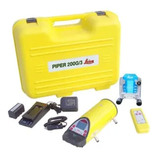 Leica Kanalbaulaser Piper 200G Package (LC3R) - Präzisionsmessgerät für Bauprojekte - Messgeräte, inklusive leistungsstarkem Zubehör für exakte Nivellierung und einfache Handhabung auf der Baustelle.