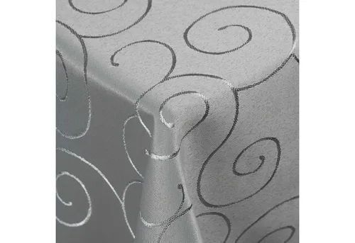 DecoHomeTextil Heimtextilmanufaktur Tischdecke Kringel Circle Tafeldecke Ornamente Damast Tischdecke