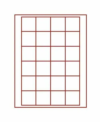 Lindner 2124 Münzenbox mit 24 quadratischen Vertiefungen für Münzen/Münzenkapsel