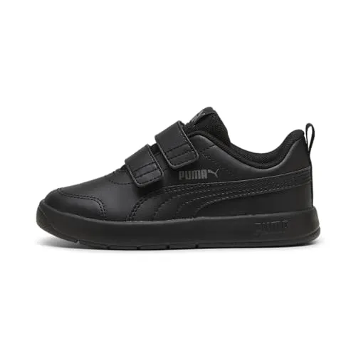 PUMA Unisex Kinder Courtflex V3 V Ps Sneaker - Laufschuhe mit flacher Absatzform und Klettverschluss, ideal für aktives Spielen und einfaches An- und Ausziehen.