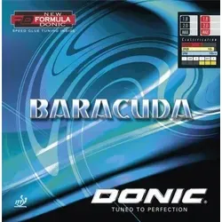Donic Belag Baracuda schwarz MAX - Hochwertiger Tischtennisbelag mit innovativem Frischklebe-Effekt. Erhöht Spin und Treffergenauigkeit, ideal für präzises Spiel in entscheidenden Momenten.