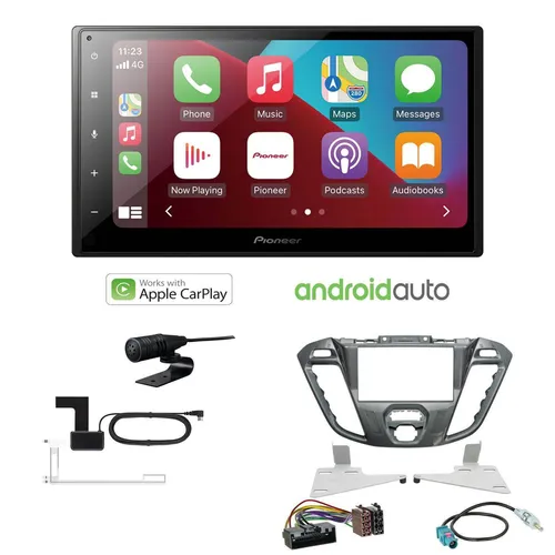 Pioneer SPH-DA160DAB 2-DIN Autoradio - Zubehör für Car HiFi mit Apple CarPlay und Android Auto für komfortable Smartphone-Nutzung. Inklusive DAB+ Digital-Radio und Bluetooth für Freisprechen und Audio-Streaming.