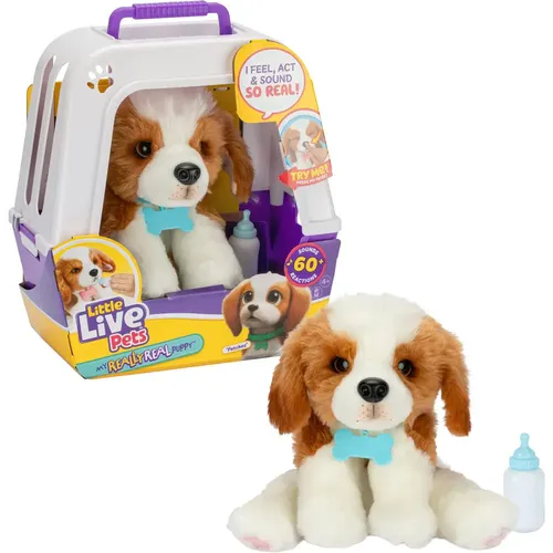 Little Live Pets My Really Real Puppy – Patches - Interaktiver Welpe mit über 60 Geräuschen, ideal für Kinder ab 4 Jahren – bringt echtes Hundevergnügen ins Spielzimmer!