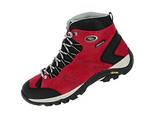 Bruetting Damen Mount Bona High Trekking- & Wanderschuhe, Rot, 42 EU - Wanderschuhe für Damen, atmungsaktiv und wasserabweisend dank Comfortex-Klimamembrane. Ideal für Outdoor-Abenteuer mit stabiler Vibram-Laufsohle.