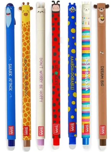 Legami Gelschreiber LEGAMI 7er Set Gel Schreiber Stifte Stärke M 0,7mm v7