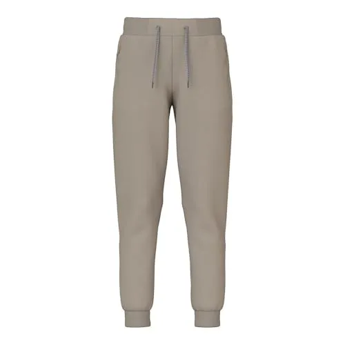Name It NKMHONK BRU SWE PANT NOOS beige 92 - Trainingshose aus 95% Baumwolle, elastisch und pflegeleicht, ideal für aktive Kinder und bequem für den Alltag.