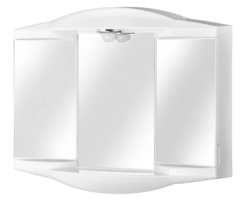 Sieper Spiegelschrank Chico GL weiß - Moderner Spiegelschrank für das Bad, mit integrierter LED-Beleuchtung und viel Stauraum für Ihre Pflegeprodukte.