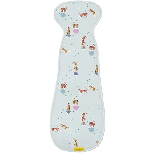 Aeromoov - Baby Sitzauflage Air Layer - Einlage Für Autositz oder Kinderwagen - Gruppe 2/3 - Antischwitz Sommerbezug - Bio-Baumwolle - Circus Tigers