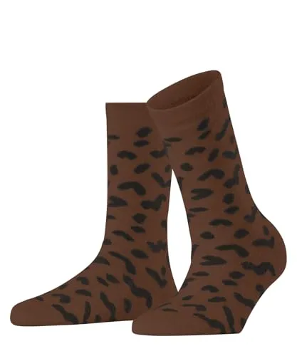 ESPRIT Damen Socken Cozy Memphis W So feines weiches Material gemustert 1 Paar, Braun Rosewood 5225, 35-38