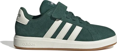 adidas Unisex Kinder Grand Court 00s Shoes - Sneaker mit regulärer Passform, elastischen Schnürsenkeln und Klettverschluss für einfaches Anziehen, Obermaterial aus Wildleder und Synthetik sorgt für hohen Tragekomfort.