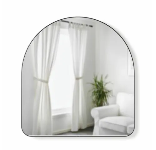 Umbra Wandspiegel Hubba 1017061-378, gewölbt, titan - Eleganter Wandspiegel in titan mit einem modernen Messingrahmen. Ideal für Badezimmer, Makeup oder als Garderobenspiegel - ein stilvolles Accessoire für jeden Raum.