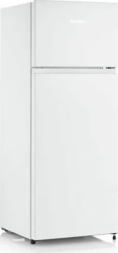 SEVERIN Doppeltürer DT 8760 - Kunststoff, weiß - Kühlschrank mit 206 Litern Nutzinhalt, energieeffizient mit nur 176,3 kWh/Jahr und moderner LED-Beleuchtung für perfekte Übersicht.