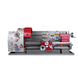 Drehmaschine PM3700 mit 400 Volt Motor - Metallbearbeitung mit vielseitiger Hobby-Drehbank, die 12 Spindeldrehzahlen von 45 bis 2000 U/min und einfache Wahl der Vorschubgeschwindigkeiten bietet.
