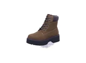 Bullboxer 6TT1070201 9735 Grüne Boots Gr. 36 - Stylische grüne Boots mit Schnürsenkel und 20 mm Blockabsatz. Aus atmungsaktivem Rauleder für optimalen Tragekomfort im Alltag.
