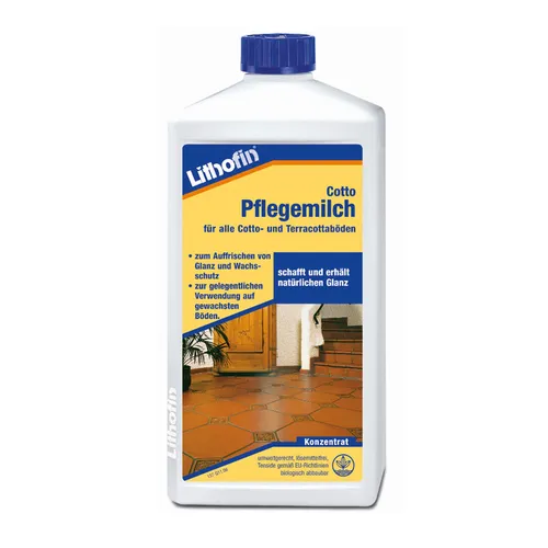 Lithofin Cotto Pflegemilch Terracotta Tonplatten Cottopflege1 Liter