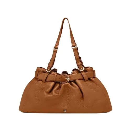 AIGNER Lavinia Schultertasche Leder 45 cm braun - Elegante AIGNER Lavinia Schultertasche aus hochwertigem Leder, ideal für den Alltag. Mit praktischem Reißverschluss und flexiblem Trageriemen für höchsten Komfort und Stil.