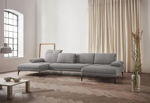 Home affaire Wohnlandschaft Stenlille Multifunktions-Sofa, U-Form, incl. Sitztiefen-, Kopfteil- und Armteilverstellung