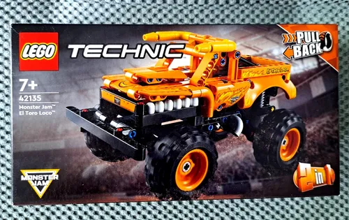 LEGO 42135 Technic Monster Jam El Toro Loco - 2-in-1 Monster Truck-Spielzeug ab 7 Jahren, mit Rückziehmotor und umbaubar zum Felsenbuggy