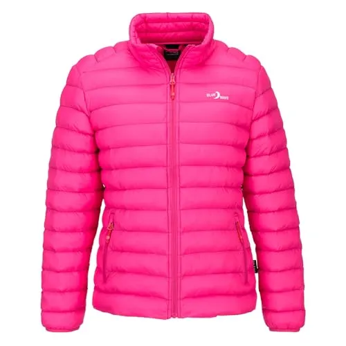 Blue Wave Damen Steppjacke Ornella - Leichte, packbare Jacke in Pink, Größe 38 - Moderne Damen Steppjacke mit Stehkragen und praktischen Reißverschlusstaschen. Ideal für wechselhaftes Wetter, leicht zu verstauen im mitgelieferten Beutel. Perfekt für Freizeit und Reisen.