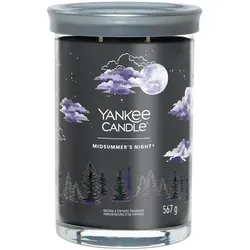Yankee Candle Midsummers Night Signature Large Tumbler Duftkerze 567 g - Kerzen - Erleben Sie die Magie einer lauen Sommernacht mit dieser großen Duftkerze, die Moschus-, Patschuli- und Salbeiaromen vereint und Ihr Zuhause verzaubert.