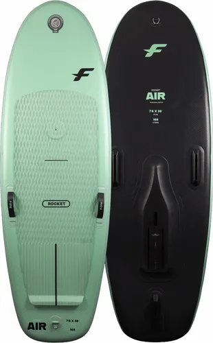 F-ONE ROCKET AIR Foilboard 2026 - 7,2 - Aufblasbares Foilboard für alle Foiling-Disziplinen. Ultraleicht und kompakt, ideal für Einsteiger und Fortgeschrittene. Neue Carbonplatte für optimale Steifigkeit und einfache Handhabung. Perfekt für Reisen und Lagerung.