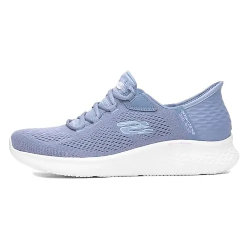 Skechers Damen Skech-lite Pro Natural Beauty Sneaker, Slate, 38 EU - Damen-Sneaker mit Air Cooled Memory Foam für ultimativen Komfort und ein leichtes Tragegefühl.