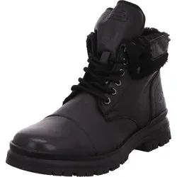 Schnürstiefelette Warmfutter Freizeit CACR102-140/100 - Schwarz - Größe 46 - Ideal für kalte Tage! Diese Schnürstiefelette aus hochwertigem glattem Leder bietet optimalen Halt und warme Füße dank langem Kunstfellfutter. Flexibel und stylisch für den Alltag.