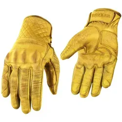 Rokker Tucson Motorradhandschuhe, gelb, Größe L für Männer - Motorradhandschuhe mit ergonomischem Design und flexiblen Details an Fingern und Daumen für maximalen Komfort und Kontrolle beim Fahren.