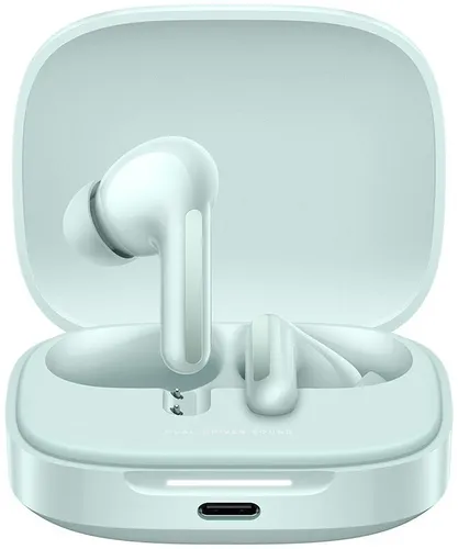 Xiaomi Redmi Buds 6 Bluetooth-Kopfhörer in Green - Kabellose Kopfhörer mit Bluetooth 5.4, hervorragender Klangqualität und langer Akkulaufzeit von bis zu 475 mAh für ein ungestörtes Klangerlebnis.