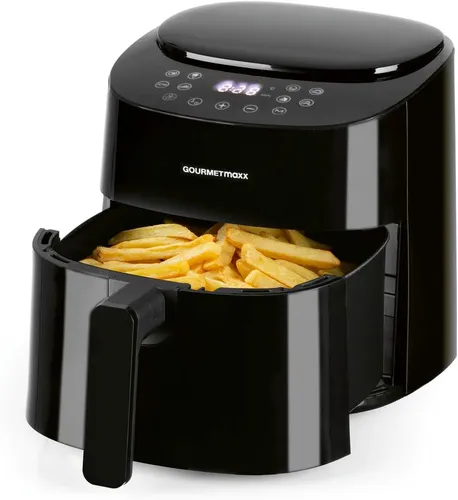 GOURMETmaxx Heißluft-Fritteuse Digital - 4,5l, 1400W, schwarz