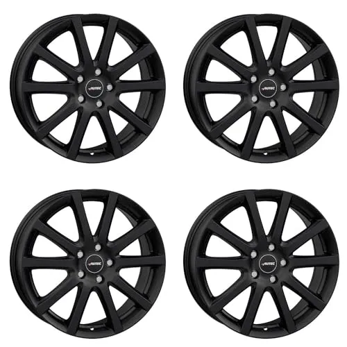 4x AUTEC Felgen Alufelgen SKANDIC 7.0x17 ET35 5x114,3 Schwarz matt kompatibel mit Kia Optima XCeed Niro Sportage Carens Venga ceed Soul ProCeed