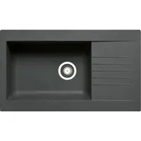 PYRAMIS Fibertek Spüle SIROKO (86x50) Schwarz - Sanitäranlagen & Zubehör, besonders widerstandsfähige Fibertek-Spüle mit extra großem Becken und hoher Resistenz gegen Kratzer und Chemikalien.